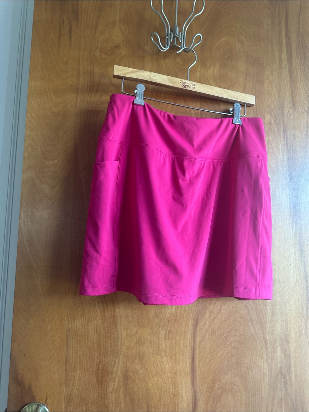 Women’s Hot Pink Mini Skort with Athletic Fit